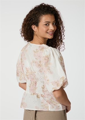 Timra emb rose bluse Dusty Rose Neo Noir 